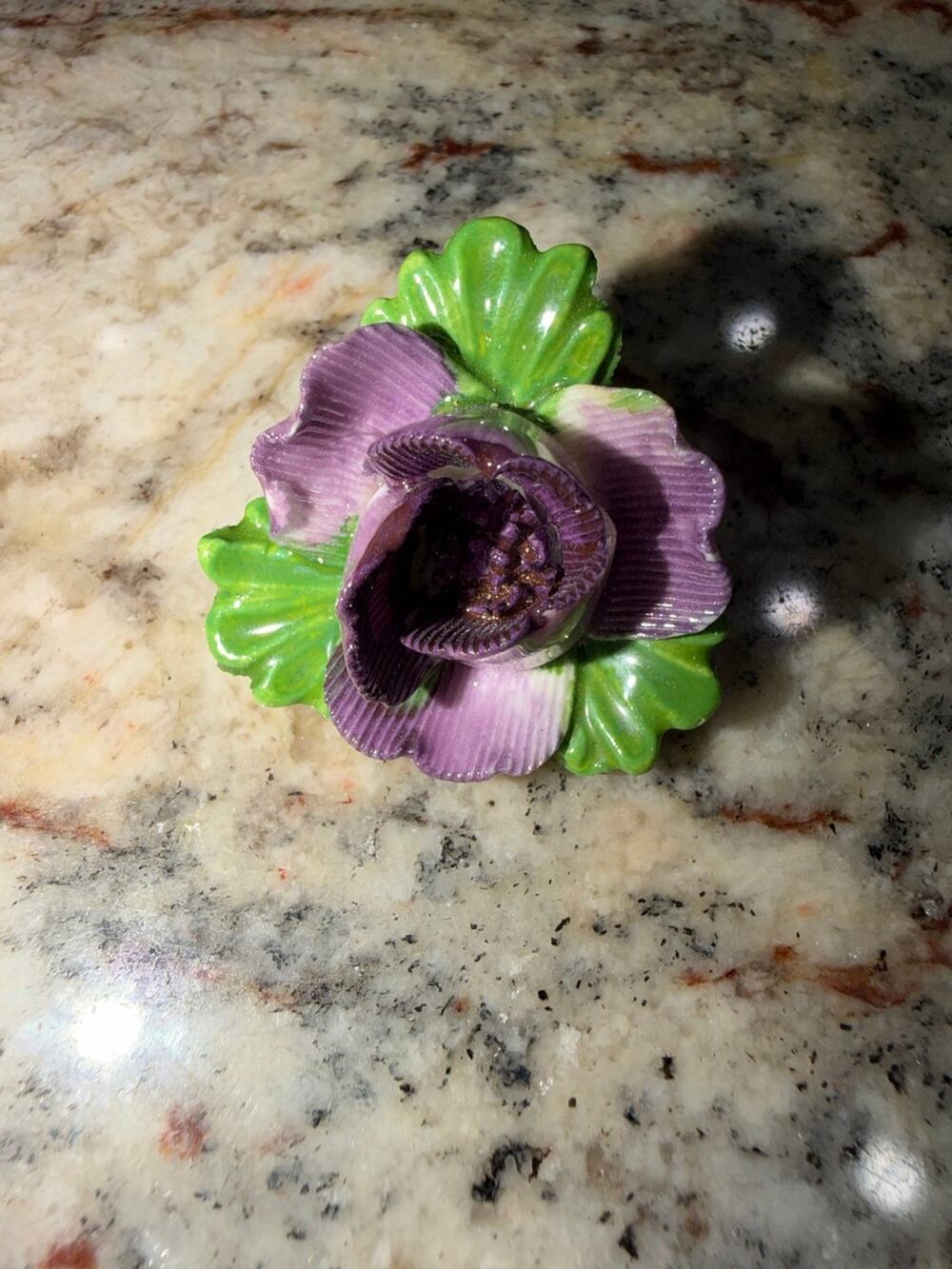 Adderley Floral Bone China Flower Brooch
